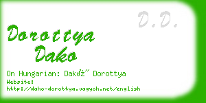 dorottya dako business card